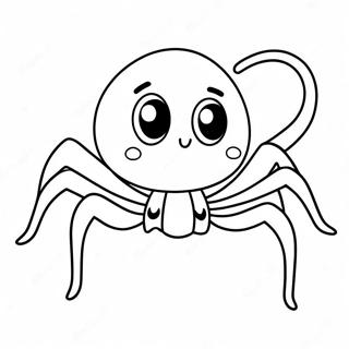 Omalovanka Roztomileho Karikaturalniho Halloweenoveho Pavouka 82163-23722