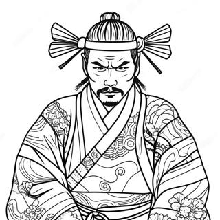 Tradicni Samuraj V Kimonu Omalovanka 82241 23820