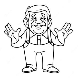 Dedecek V Komicke Poze Omalovanka 82292-23853