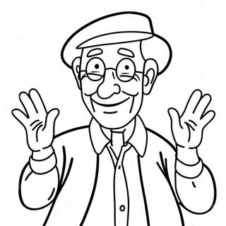 Dedecek V Komicke Poze Omalovanka 82292-23856