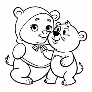 Masa Si Hraje S Medvedem Omalovanka 82830 24267