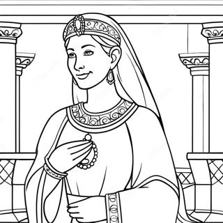 Kralovna Ester V Kralovskych Robach Omalovanka 83139 24512