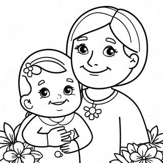 Roztomila Stastny Den Matek Babicko Omalovanka 83291-24626