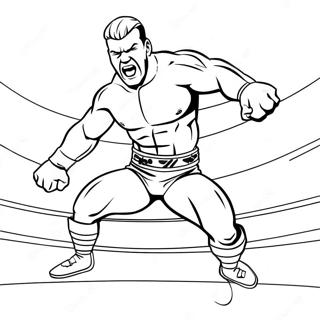 Dynamicky Wwe Zapasnik Skacici Na Protivnika Omalovanka 84496-25570