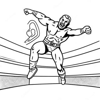 Omalovanka Zapasnika Wwe Skakajiciho Na Soupere 85288-26272