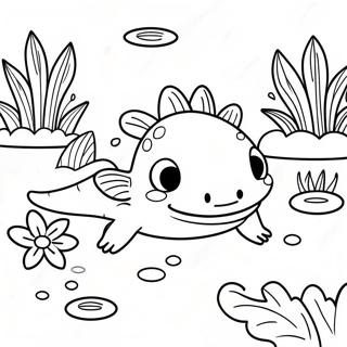 Axolotl Omalovánky