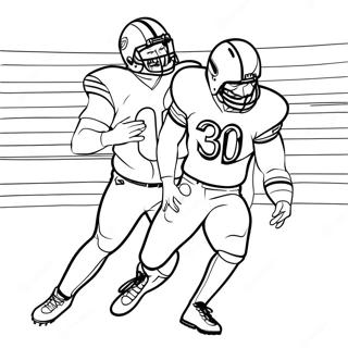 Omalovanka Hrace Chicago Bears V Akci 85853-26710