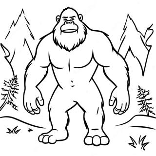 Sasquatch Omalovánky