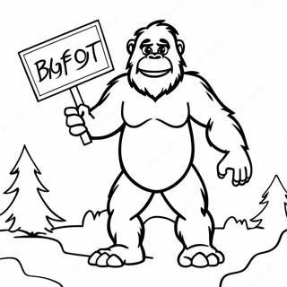 Sasquatch Omalovánky