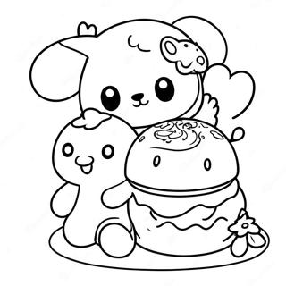 Rilakkuma Cinnamoroll Omalovánky