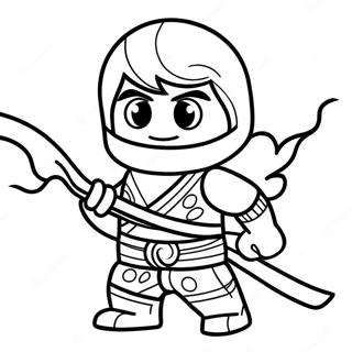 Kai Ninjago S Ohnivym Elementem Omalovanka 87235-27792