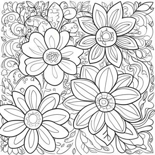 Omalovanka S Kvetinovou Zahradou Fixem 87443 27953