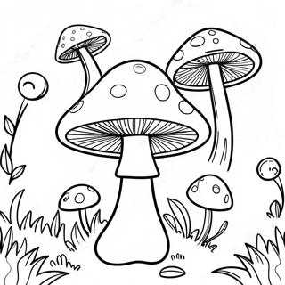 Barevna Psychedelicka Houbova Omalovanka 87825 28247