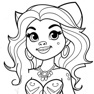 Clawdeen Wolf Monster High Omalovanka 87875-28464