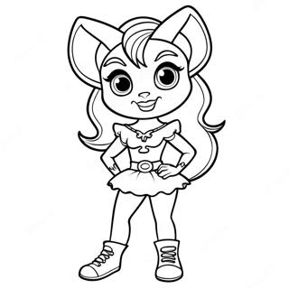 Clawdeen Wolf V Strasidelnem Obleceni Omalovanka 87876-28285