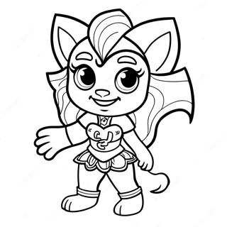 Clawdeen Wolf V Strasidelnem Obleceni Omalovanka 87876-28287