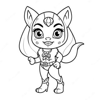 Clawdeen Wolf V Strasidelnem Obleceni Omalovanka 87876-28467