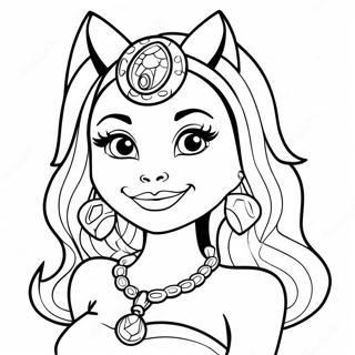 Clawdeen Wolf S Modnimi Doplnky Omalovanka 87877-28291