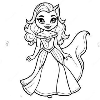 Omalovanka Clawdeen Wolf V Nadhernych Satech 87879-28299