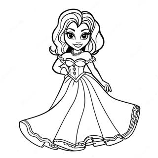 Omalovanka Clawdeen Wolf V Nadhernych Satech 87879-28480