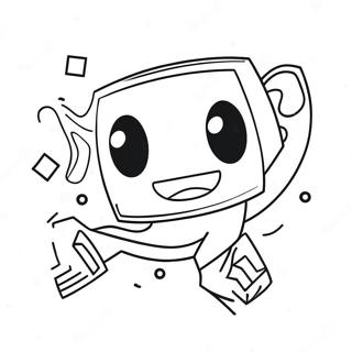 Dynamicka Postava Geometry Dash Skakajici Omalovanka 88136-28670