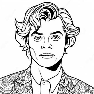 Omalovanka Harryho Stylese V Barevnem Obleceni 88339 28826