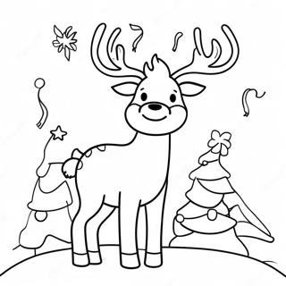 Stastny Sob S Vanocnimi Svetly Omalovanka 88471 28936