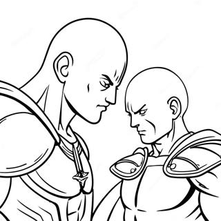 Saitama Vs Boros Omalovanka 88625 29054