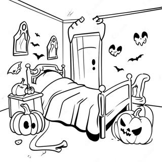 Strasidelny Halloween Pokoj Omalovanka 88832-29214