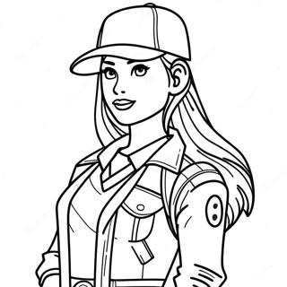 Stylova Divka Z Fortnite V Obleceni Omalovanka 88959 29305