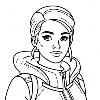 Stylova Divka Z Fortnite V Obleceni Omalovanka 88959 29306