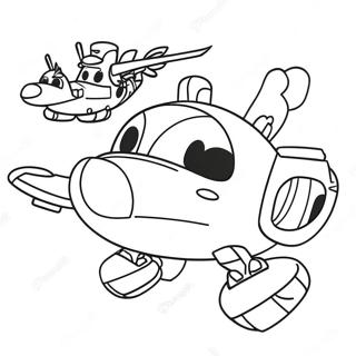 Omalovanka Super Wings V Akci 89217-29512