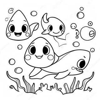 Roztomila Rodina Bebe Zraloku Omalovanka 8927-459