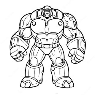 Hulk Buster Omalovánky