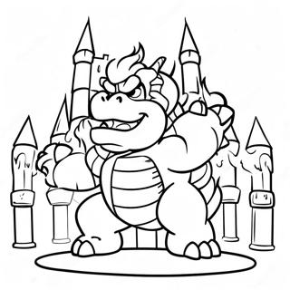 Bowser Na Barevne Strance V Ohnitem Hradu 9014-758