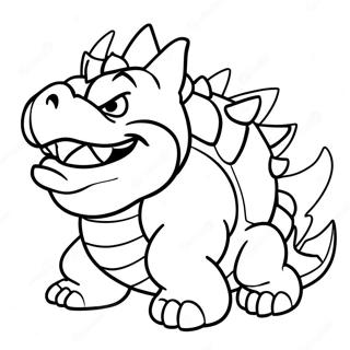 Bowser Na Barevne Strance Se Spicatou Skorapkou 9015-386