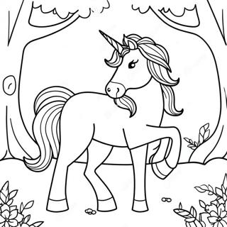 Majestatni Jednorozec V Kouzelnem Lese Omalovanka 90247-30298
