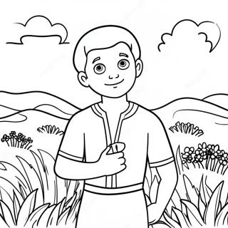 Omalovanka Josefa Na Barevnem Poli 90380 30412