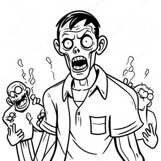 Omalovanka Zombie Postav V Akci 90636-30599