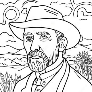 Omalovanka Autoportret Od Van Gogha 90840-30763