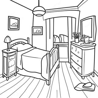 Omalovanka Loznice V Arles Od Van Gogha 90842-30770