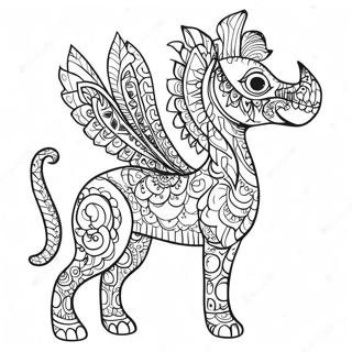 Barevna Omalovanka Alebrije 91252-31145