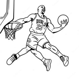 Omalovanka Michaela Jordana Pri Dunkovani 91278-31171