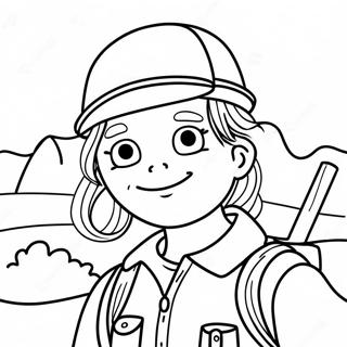 Omalovánka Zvědavá Amanda The Adventurer Omalovánky