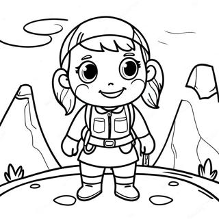 Omalovánka Zvědavá Amanda The Adventurer Omalovánky