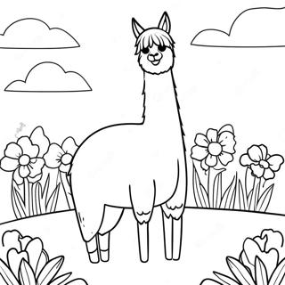 Omalovanka Llama Llama S Kvetinami 92585-32194