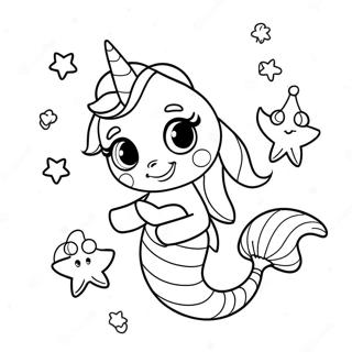 Omalovanka Roztomile Jednorozce Morske Panny Se Hvezdici 93382 32817