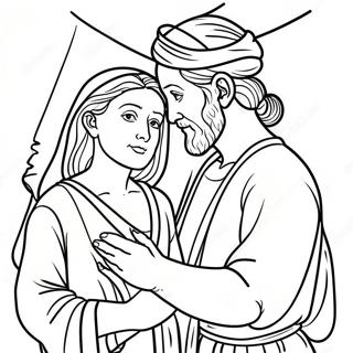 Omalovanka Abrahama A Sary 93406-32829