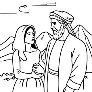 Omalovanka Abrahama A Sary 93406-32832