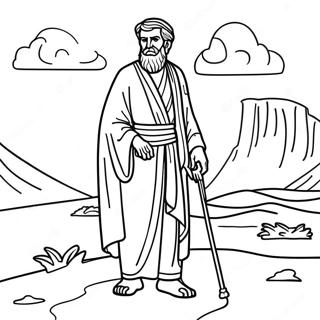 Omalovanka Abrahama Na Pousti 93407-32833